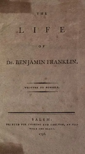 Portada de The Autobiography of Benjamin Franklin