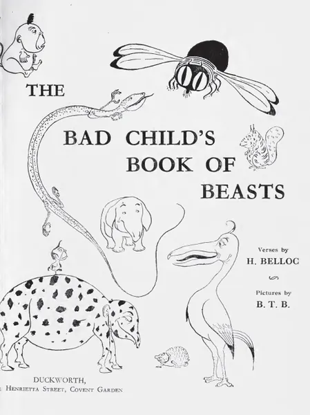 Capa de The Bad Child's Book of Beasts