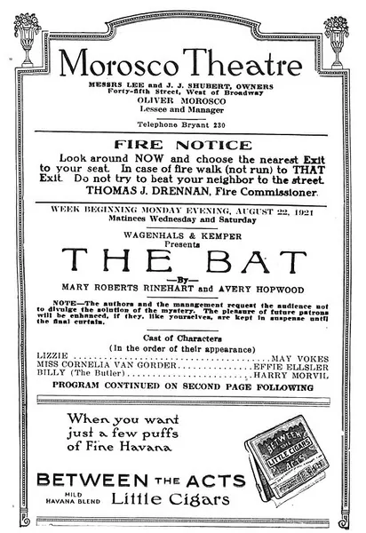 Portada de The Bat