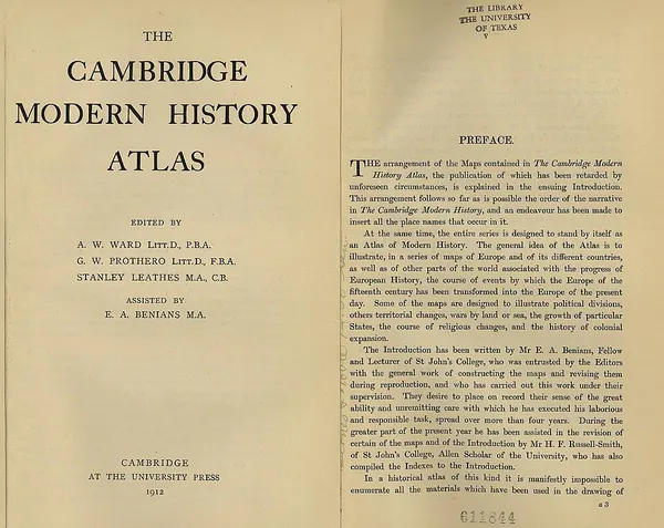 Capa de The Cambridge Modern History