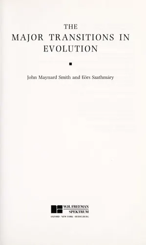 Portada de The Major Transitions in Evolution