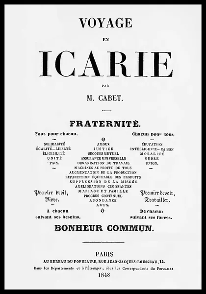 Portada de The Voyage to Icaria