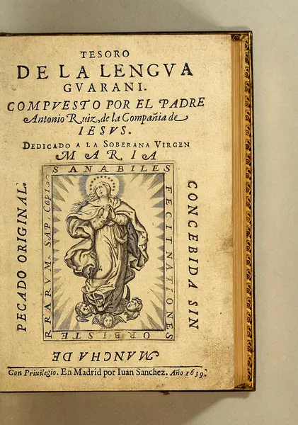 Capa de Tesoro de la Lengua Guaraní