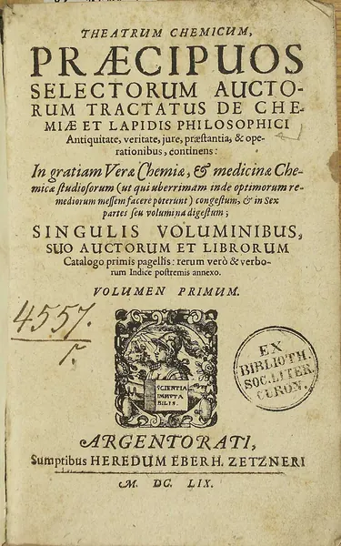 Capa de Theatrum Chemicum