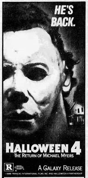 Portada de Halloween 4: The Return of Michael Myers